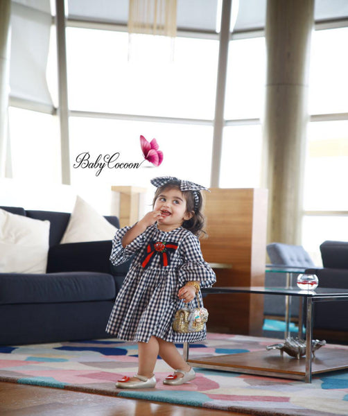 GIRL DRESS فستان مع ربطة شعر