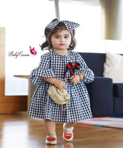 GIRL DRESS فستان مع ربطة شعر