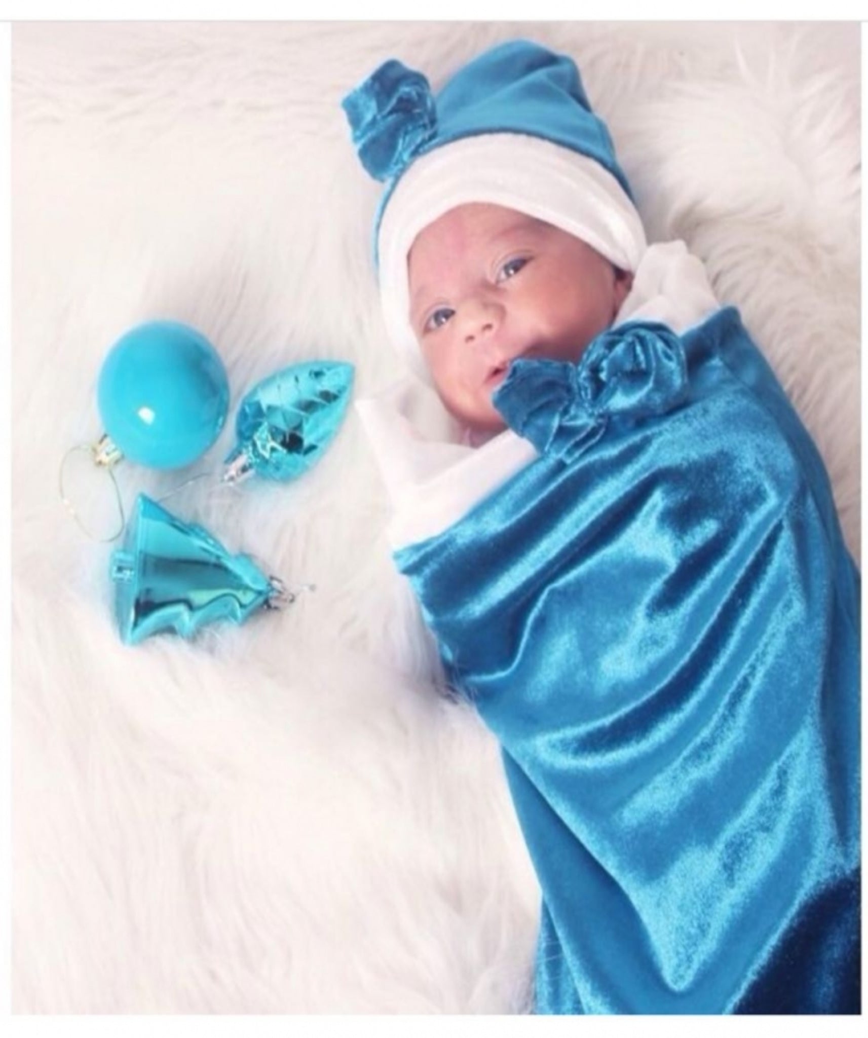 Baby Swaddle مهاد مع قبعة