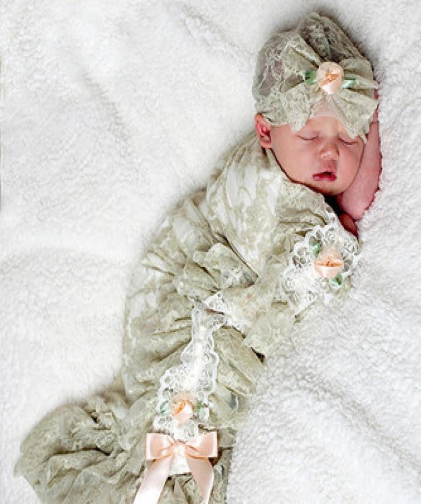 Baby Swaddle مهاد مع قبعة