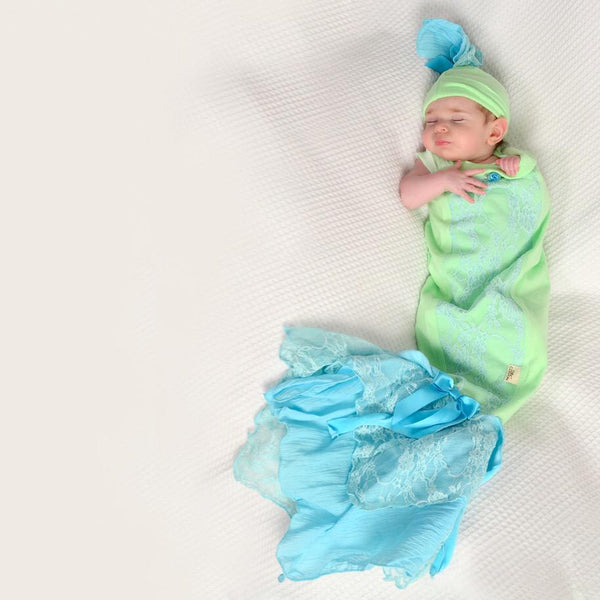 Baby Swaddle مهاد مع قبعة